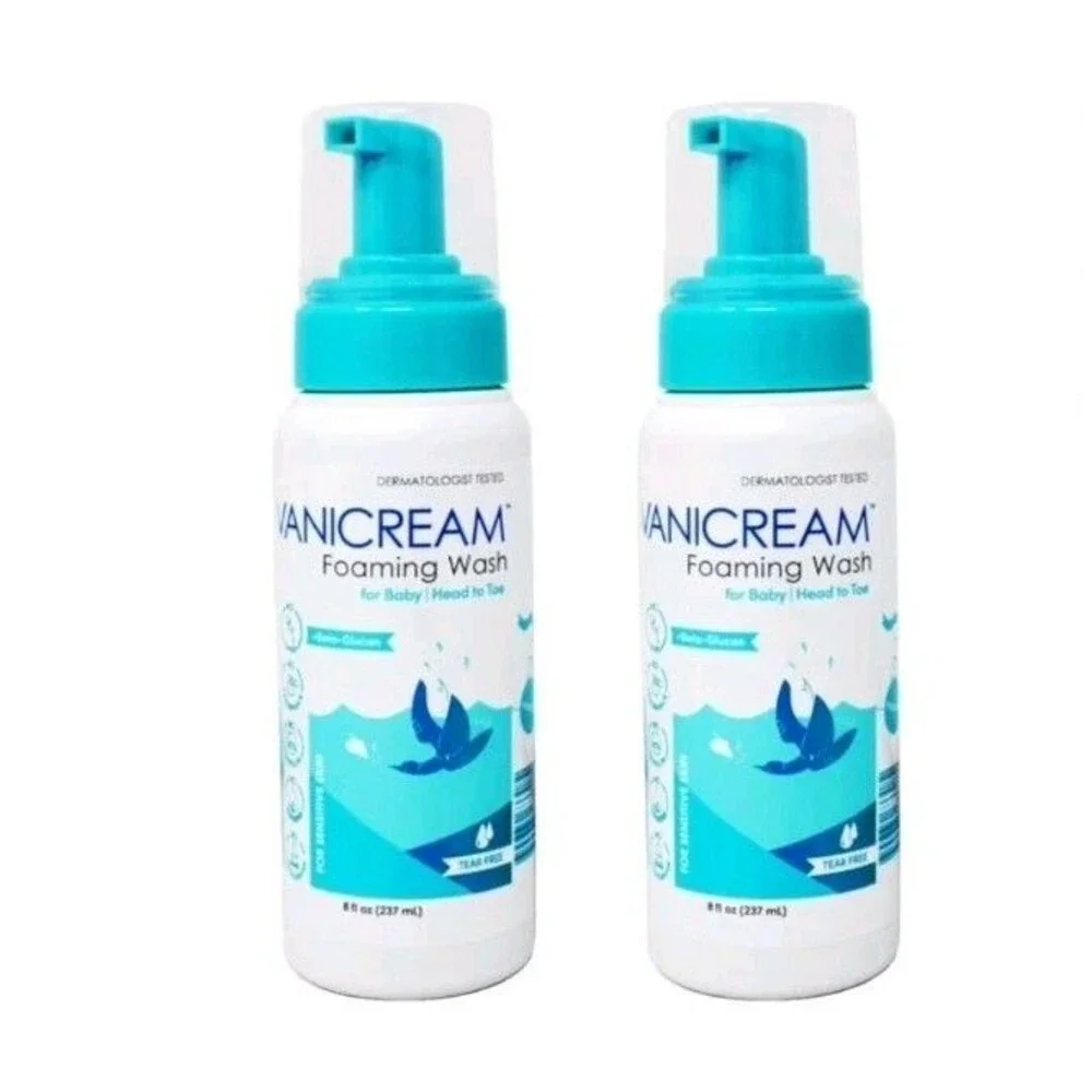 Vanicream Foaming Wash for Baby Head to Toe Tear Free 8 fl oz 2 Pack